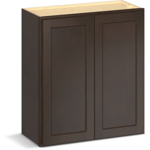 RELIABILT Parkstone II Wall Cabinet, Espresso Stained, 27" W, 2 Doors, Fully Assembled - 641364 | Lowe's Pro Supply